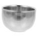 Sewoart Bartbrush bowl razor shaving shaving soil-soap cup domestic tools Razor shell for the household razor cup made of metal stainless steel deliveries dead skin file