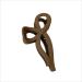 Knot hair clips: net red bow hair clips female large grab clip autumn and winter back of the head spoon hair card advanced sense of coiffure shark clip headdress 1#Creamcoloredbow