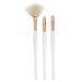 VOCOSTE 3pcs Makeup Brush Set Face Concealer Brush Eyeshadow Smudger Brush Highlighter Concealer Brush Foundations Wooden Handle Smudger Brush