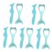 FRCOLOR 10 Pcs Heated Lash Curler Eyeshadow Mascara Guard Silicone Women Eyeliner Blindfold Arc