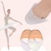 Dance bale foot pillow ballet-belly forefoot pads anti-pain fitness socks shoe inserts high heels foot pain relief midfoot cuff bale toe separator-bladder chicken eyes white