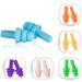 iMapo 6 Pairs Reusable Waterproof Earplugs Silicone Swimming Ear plugs Noise Cancelling Sound Blocking for Sleeping Snoring Plane Shooting Work Travel with Carry Case 6 Assorted Colors