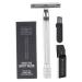 WOONEKY 1 set manual razor manual razor hair shaver mustache trimmer razor bare trimer razor made of metal trimmer for men razor blade man the face silver 10.3x4cm