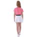 EXARUS Girls' V-Neck Golf Tennis Polo Shirt - Rose, Size 10, UPF 50+, Quick Dry Moisture Wicking - Buy Online on GoSupps.com