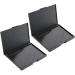 Pack of 2 Pro Empty Magnetic Makeup Palette Holder Case for Eyeshadow Powder Blush Cosmetic Case (Black) - Buy Online on GoSupps.com