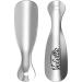 Velette Metal Shoe Horn, 2 Pack - 7.5" Long Shoe Horns- Top Quality Stainless Steel Shoe Helper Silver