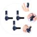 Healvian 3pcs Toe and Finger Splint Set for Trigger Thumb, Crooked Toe, and Sprained Toe - Aluminum Alloy Support Sleeves - Buy Online on GoSupps.com