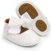 Infant Baby Girls Bowknot Mary Jane Soft Anti-Slip Princess Flats - White - Buy Online on GoSupps.com