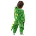 LOLANTA Unisex Baby Dinosaur Dragon Costume Toddler One-Piece Hooded Animal Fancy Dress Romper 4-5 Years Green