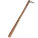 Luxdecor Long Handle Wood Shoe Horn for Men 24in Wooden Shoe Horn Long Handle for Seinors Women Kids Shoe Helper for Men Walnut(natural)