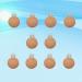 10PCS Wood Pacifier Clips Round Teething Toy Making Attachment - 35MM Style 2 - Buy Online on GoSupps.com