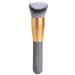 Carlucce Cream Makeup Brush - Foundation Brush for Liquid Makeup Multifunctional Geometric Makeup Brush for Blending Contouring and Highlighting Soft Vegan and Made in USA - Cache Cream Brush