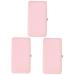 Beavorty 3 STK tweezers Storage box eyelash sink for extensions storage container tweezers for eyelash extensions eyelashes guns tweezers pink container leather single tool holder 18x9.8cmx3pcs rosax3st