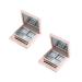 TOVINANNA 2pcs Empty Eyeshadow Palette Empty Eyeshadow Dish Makeup Pallet Eye Shadow Case Compact Make up Pink 1 count (Pack of 1) Pink