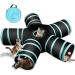 Cat Tunnel Large indoor outdoor Collapsible Pet Toy Crinkle Tunnel Tube with Storage Bag for Cat Dog Puppy Kitty Kitten Rabbit (5 way)