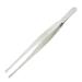 Rfeeuubft 5.5" Silver Tone Stainless Steel Round Tip Tweezers