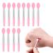 12 pieces of silicone lip brushes exfoliating lip Brush Tool Soft Lip Brush Lip Scrubs Exoliator Moisturizer for applying cream smooth and full of lips appearance (pink)
