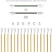Silicone Cotton Swabs - Reusable & Portable Ear Q-Tips for Cleaning & Makeup (2 Pcs Green) | Eco-Friendly Ear Care Solution - Buy Online on GoSupps.com