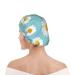 JGPYE Reusable Shower Cap White Daisy Floral Shower Caps for Women Waterproof Bathing Hair Hat Elastic Hair Bath Caps Double Waterproof Layers Bathing Shower Hat for All Hair Lengths One Size White Daisy Floral2