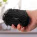 Silicone Body Scrubber for Shower - Exfoliating Bath Scrubber for Men and Women - Skin Exfoliator Brush - Black - Buy Online on GoSupps.com