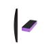 Nail File and Thin Buffer Block Reusable Black Half Crescent Shape Double Sided Manicure Tools Thin Sanding Buffing Grinding Plisher File 100/180 Grit