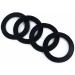 Qrity 6-Piece Drain Pipe Blind-Cap Seal Set for Kitchen Sink - 45mm Rubber Disc & Drip Ring for G 1 1/2-Inch Fittings - Buy Online on GoSupps.com