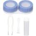 Pongnas Mini Portable Contact Lens Case - Purple Plastic Storage Container Set for Travel and Home Use - Buy Online on GoSupps.com
