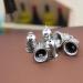 25 Christmas Jingle Bells Vintage Pendants - Xmas Tree Hanging Small Craft Bells - Antique Silver - Buy Online on GoSupps.com