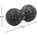 BLBTEDUAMDE Peanut Massage Yoga Balls - High Density Lightweight & Durable | Peanut-Blue Color | International Shipping - Buy Online on GoSupps.com