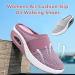 Women's Orthopedic Diabetic Slip-On Walking Shoes - Air Cushion Mesh Breathable with Arch Support, Comfort Wedge Slippers (Black 10) - Buy Online on GoSupps.com