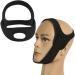 Anti Snoring Chin Strap Adjustable Breathable Stop Snoring Device Chin Strap with Jaw Support for Snoring Effective Snoring Reduction Belt Snore Stop Head Strap for Men Women CPAP Users (Black)