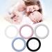 20PCS Soft Baby Pacifier Holder Rings - Transparent Pacifier O-Rings for Baby Shower Gifts - International Shipping Available - Buy Online on GoSupps.com