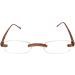 Calabria Flexie Low Profile 714 Reading Glasses & Slim Case - 2.00 Root Beer Brown - Stylish & Comfortable for International Shipping - Buy Online on GoSupps.com