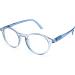 Contacta Jelly Reading Glasses for Men & Women - Blue +1.00 Diopter Half-Transparent Glossy Flex Sticks Includes Glasses Case - Lightweight | Shop Internationally - Buy Online on GoSupps.com