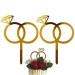 Wedding Cake Topper 2 Pcs Ring Cake Topper for Valentine's Day Engagement Bridal Shower Wedding Party Cake Decor Accessories