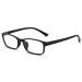 ALWAYSUV Nearsighted Glasses Black Rectangular TR90 Full Frame Myopia Shortsighted Distance Eyeglasses For Women/Men Black -4.0 x