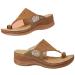 Comfortable sandals for women correction of bale toes orthopedic half -tastic comfortable for travel beach summer green 38 42 EU brown
