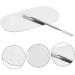 Ipetboom 1 Set Makeup Palette Make up Pallets Blue Suits Manicure Cosmetic Plate Foundation Plate Nail-art Palette Spatula Nail Art Palette Cream Stainless Steel Tool Kit Portable 12.6x7.5x0.3cm Silver - Buy Online on GoSupps.com