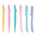 Androxeda Eyebrow Razor 6 Pack Precision Facial Hair Trimmer for Women and Men Eyebrow Razor (2 Styles)