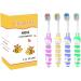 Clypolly Kids Bee Toothbrushes - Pack of 12 | Soft Bristles | Child-Sized Brush Head for Toddlers 3-12 Years | Individually Wrapped - Buy Online on GoSupps.com