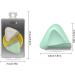 Botiniv 5 PCs Eyebrow Razor Set for Men & Women | Triangular Multi-Purpose Stainless Steel Facial Razors - Purple & Green - Buy Online on GoSupps.com