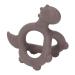 Baby Toddler Teethers Silicone Dinosaur Shape Teething Chew Toy for Newborn (Light Gray) - Buy Online on GoSupps.com