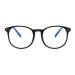 Glasses of Switzerland Blue Light Blocking Glasses - Round Black Frame | Blue Light Glasses Men and Women Gaming Glasses Eye Glasses Blue Light Blocking Glasses Women and Men (Round Black TR1832-1)