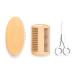 Beard Brush Set with Comb & Scissors - Men's Grooming Kit & Storage Bag for Beard Growth Care - Buy Online on GoSupps.com