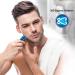 ARECTECH Mini Portable Electric Shaver for Men - USB Rechargeable Cordless Razor with LED Display | Ideal Travel Touch-Up Shaver - Blue - Buy Online on GoSupps.com
