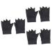 Mobestech 3 Pairs Care Gloves Magnetic Gloves Half Finger Gloves Work Gloves The Ove Glove Gloves for Work Copper Anti Gloves Half-finger Gloves Computer