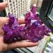 CIMWJOPS 1pcs Natural Quartz Amethyst Cluster Crystal Stone Electroplated Colorful Crysral Cluster Home Gifts Amethyst Cluster 40-50g - Buy Online on GoSupps.com
