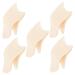 NOLITOY 5pcs False Eyelash Auxiliary Creative Eyelash Clip Lash Lengthening Mascara Lash Eyelash Tweezer for Lashes Fake Lash Clip Plastic Extend Girl White