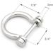 CRAFTMEMORE D-Rings Screw-in Shackle Horseshoe U Shape D Ring for 3/4 Inch Strap - 4 pcs, Brushed Brass - Ideal for DIY Leather Craft & Purse Accessories - Buy Online on GoSupps.com