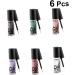 FOMIYES 6pcs Glitter Eye Shadow Sparkling Liquid Eyeliner Shiny Eyeshadow Flash Liquid Eyeshadow - Buy Online on GoSupps.com